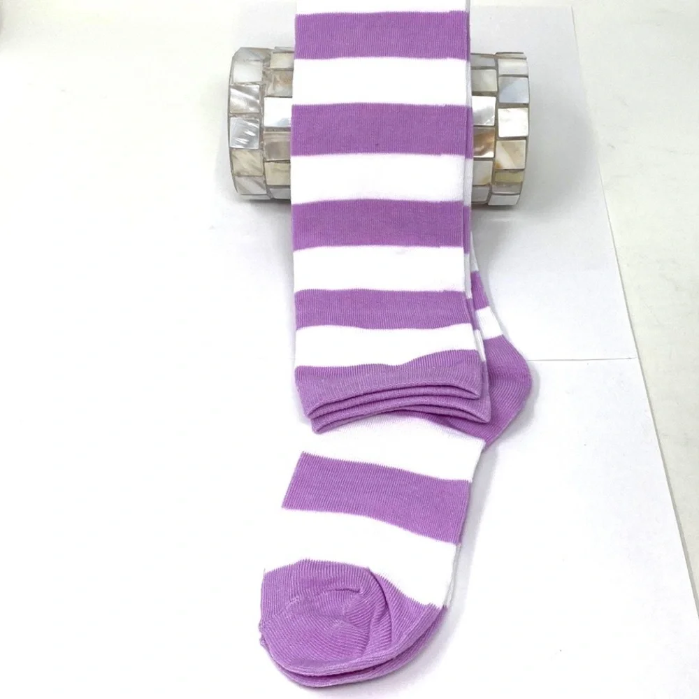 Socks New Ladies Over the knee striped Long Socks